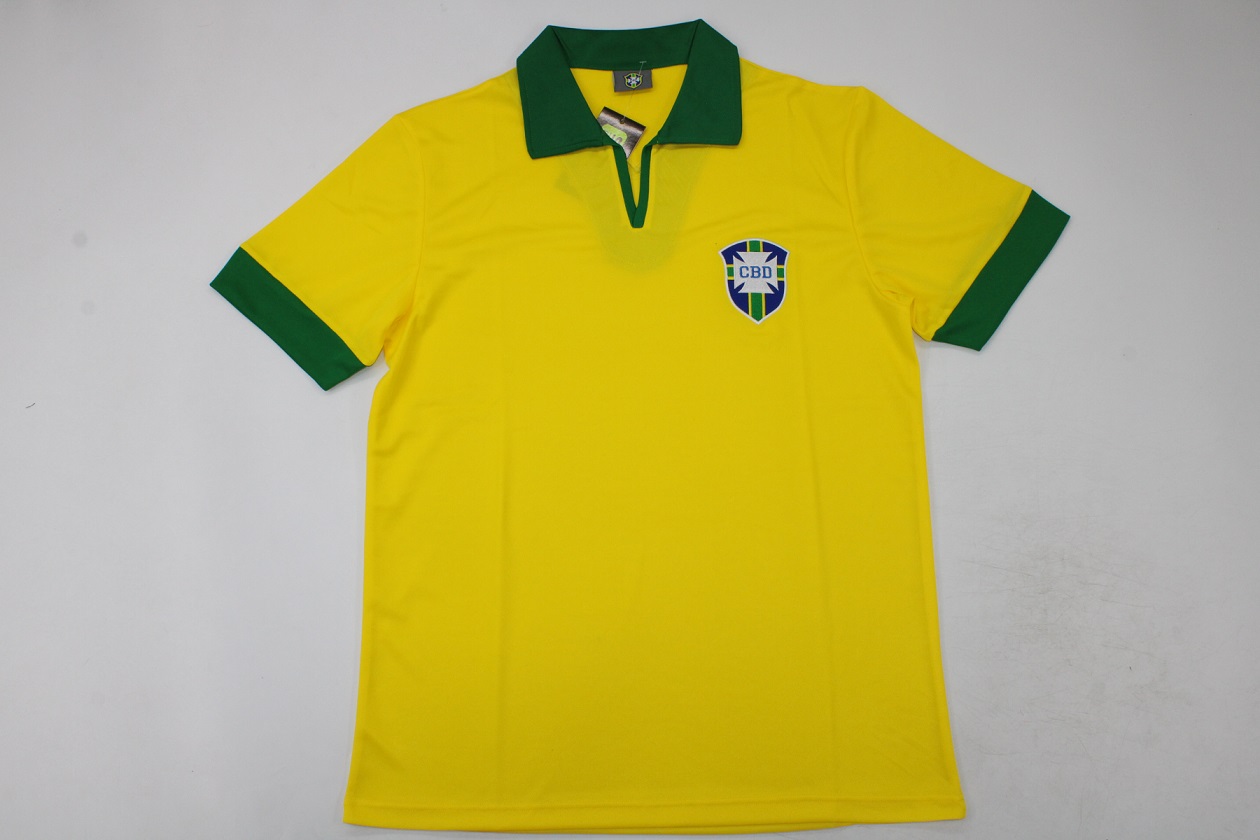 AAA Quality Brazil 1962 Home Soccer Jersey